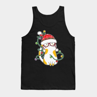 Kawaii Cat Christmas Lights Tank Top